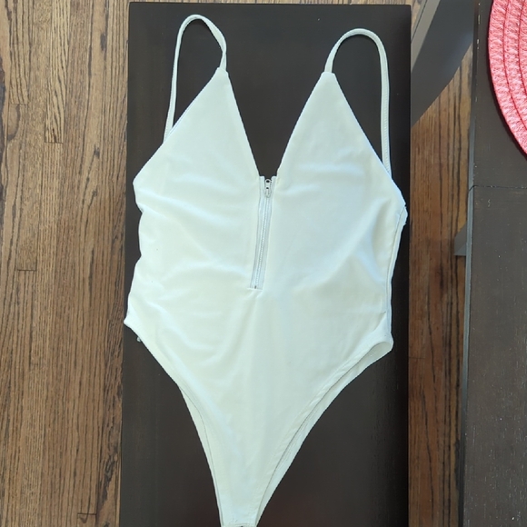 White One Piece Swimsuit - Picture 1 of 2